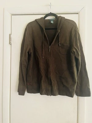 Sudadera con Capucha Lauren Jeans Co. Algodón Logo Bordado Cremallera Frontal L Foto 1 de 4