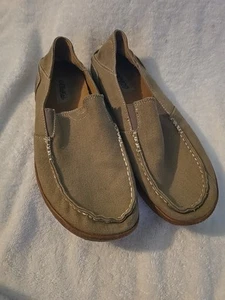 OLUKAI Mens Size 10 Slip On Comfort Loafers Canvas Shoes - Picture 1 of 10