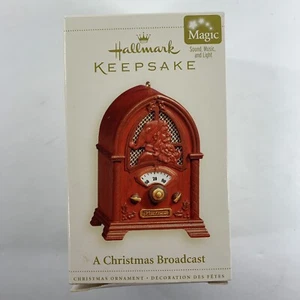 Hallmark Keepsake A Christmas Broadcast Sound Music Light Features Tree Ornament - Picture 1 of 6