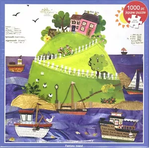 Otter House 1000-teiliges Puzzle - Fantasy Island - Kim Watkins - Bild 1 von 1