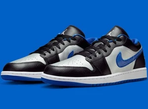 Nike Air Jordan 1 Low Navy White Mens US 8.5-11.5 Athletic Running Shoes NEW ☑️ - Picture 1 of 8
