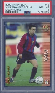 2002 Panini Liga #62 Xavi Hernandez PSA 8 Barca LOW POP HTF - Bild 1 von 1
