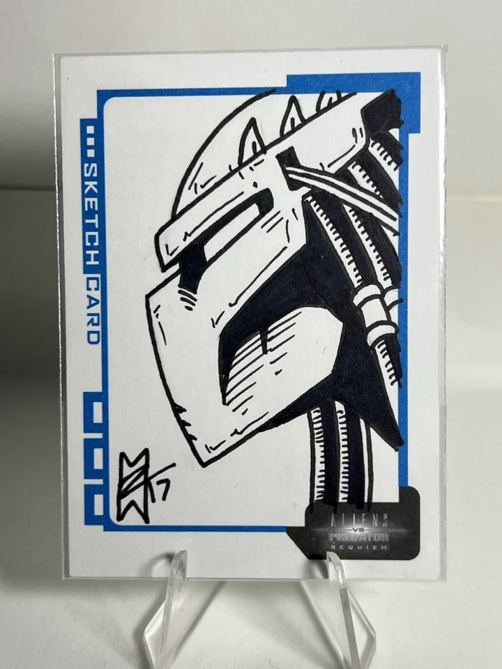 2007 AVP ALIENS VS PREDATOR SKETCH CARD Matt Wendt /299 - Imagem 1 de 2