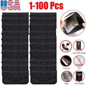 Faraday Bag RFID Signal Blocking Shielding Pouch Cell Phone Wallet Blocker LOT - Picture 1 of 14