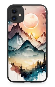 Oil Painting Mountains Scenery Rubber Phone Case Mountain Sun Nature Wild BC92 - Picture 1 of 2