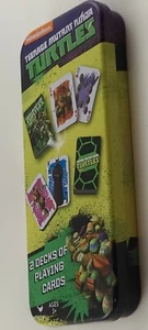 Ninja Turtles 2 Poker Card Deck Metal Tin - Picture 1 of 1