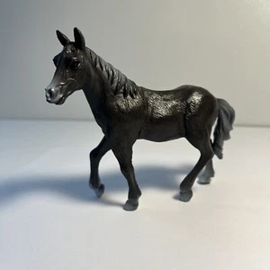 Greenbrier International Toy Horse Figure Dark Grey/Black With Grey Mane 6” - Picture 1 of 9