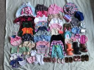 Lot of Doll Clothes Shoes Accessories OG18" Slim Battat Fits American Girl Clean