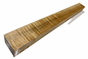 Tablero de madera de arce duro rizado 17-3/4" x 1-3/4" x 1-5/16” arce seco (c37) - Imagen 1 de 7