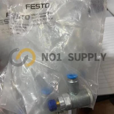 1PC FESTO GRLA-1/4-QS-6-RS-D 534338 One-way Flow Control Valve - Image 1 of 4