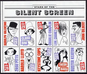 Scott #2828a Silent Screen Title Block of 10 Stamps - MNH - Picture 1 of 1