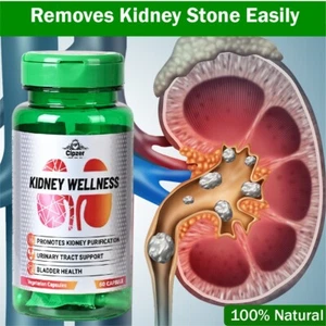 Cipzer Kidney Wellness 60 Capsules | Helps Dissolve Kidney Stones & Kidney Detox - Picture 1 of 13