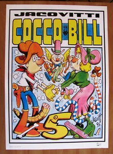 JACOVITTI - COCCO BILL - Jacovitti Club 1995 - Affiche 50x70 - ÉTAT NEUF - Photo 1/3