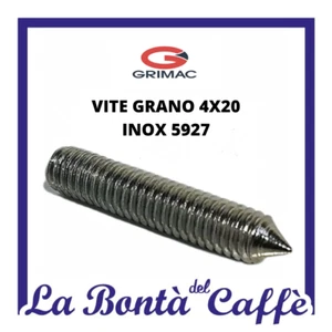 VITE GRANO 4X20 INOX  5927 - RICAMBI ORIGINALE PER MACCHINA DA CAFFE GRIMAC - Picture 1 of 1