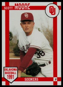 1991 Oklahoma Sooners Scott Moore - Picture 1 of 2