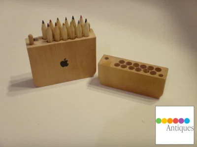 Apple Colored Pencil - RARE Cupertino Infinite Loop - Exclusive Wood Giftbox - Image 1 of 3