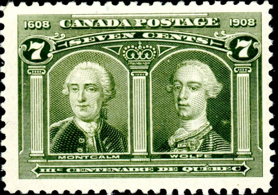 Canada Stamp #100 - Montcalm & Wolfe (1908) 7¢ (VF-MNH) - Image 1 of 1