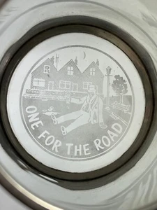 Sheffield English Pewter Glass Bottom "One for the Road" Tankard Mug - Picture 1 of 7