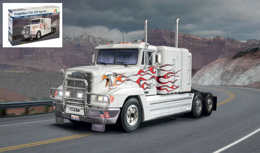Freightliner FLD 120 Special Truck Camion Plastic Kit 1:24 Model ITALERI - Immagine 1 di 1