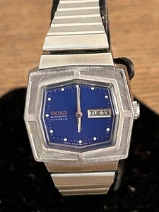 SEIKO 2206 - 3120 blue dial automatic Japan made watch women - Picture 1 of 10