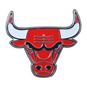 Chicago Bulls Color Metal Emblem 2.8"x3.2" - Picture 1 of 3