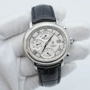 Audemars Piguet Millenary Chronograph 25822ST Silver Roman Automatic Watch B&P - Picture 1 of 8