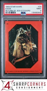 1983 STAR WARS RETURN OF THE JEDI STICKERS #24 EWOK PSA 9 - Picture 1 of 3