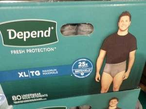 80 Count Depend Fresh Protection Maximum, Extra-Large Adult Incontinence - Picture 1 of 2
