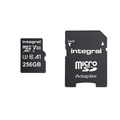 Tarjeta de memoria de alta velocidad MicroSDHC/XC V30 UHS-I U3 de 256 GB - Immagine 1 di 2