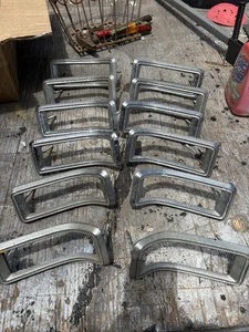 OEM 1967-1968 Ford Mustang Chrome Tail Light Trim Bezel Set of 10 - Picture 1 of 10