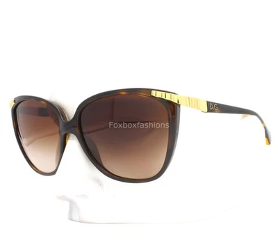 Óculos de sol Dolce Gabbana DD 8096 502/13 marrom tartaruga acabamento dourado sem estojo - Imagem 1 de 4
