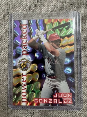 1996 Topps Stadium Club Power Packed Juan Gonzalez #PP11 - Image 1 of 2