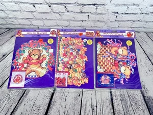 Lot of 3 Vintage PLAID Lucy Rigg Lucy & Me - Teddy Bear Iron On Transfers - Picture 1 of 5