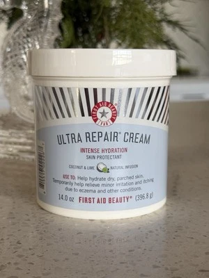 First Aid Beauty Ultra Crema Reparadora Coco 🥥 Lima 🍋‍🟩 14 oz Sellada ¡¡LEER!!! Foto 1 de 3