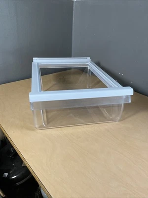 ¡NUEVO! Cajón genuino OEM GE refrigerador bocadillos delicatessen carne sartén con soporte de riel Foto 1 de 4