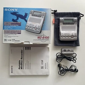 Sony MZ-B100 Stereo Portable MiniDisc Business MD Recorder Player - OVP. In LNC - Bild 1 von 19