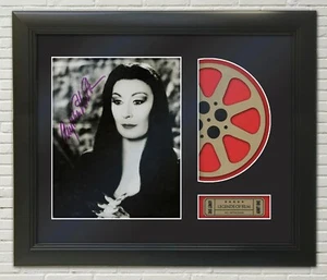 Anjelica Huston framed Reproduction Signature Photo Reel Display - Picture 1 of 4