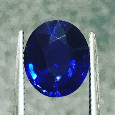 Royal Blue Sapphire Natural 2.54 Carat Oval Genuine Loose Gemstone Fine Gem - Image 1 of 4