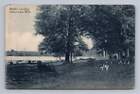 Weist's Landing Indian Lake Michigan Antique Cass County Dog Postcard 1908