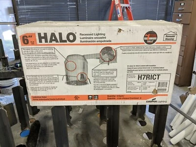 Bote de luz empotrado Halo 6" H7RICT - caja de 6. Nuevo, sin abrir Foto 1 de 3