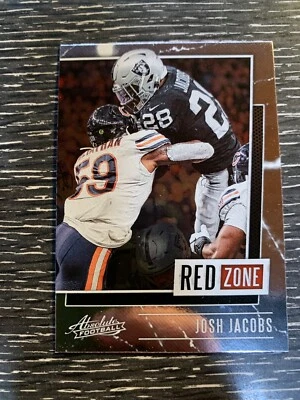 2020 Panini Absolute Josh Jacobs Red Zone 2B - Image 1 of 2