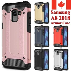 Coque pour Samsung Galaxy A8 2018 - Coque blindée résistante double couche antichoc - Photo 1 sur 11