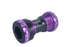 SwishTi MTB BMX Bicycle Bike Bottom Bracket Bsa 68/73mm for Shimano/Sram Purple - Picture 1 of 7