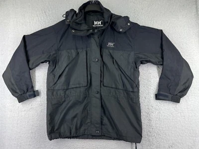 Helly Hansen куртка женщин средний черный серый нейлона подкладка с капюшоном полный молнии читать - Изображение 1 из 4