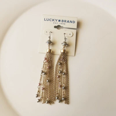 Nuevos Pendientes Colgantes Borla Marca Suerte Regalo Vintage Mujeres Fiesta Joyería Foto 1 de 3