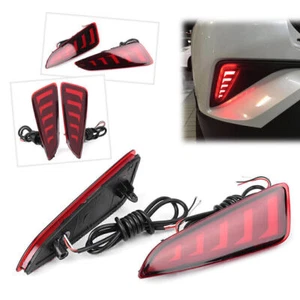 For Toyota C-HR 2016-2022 2018 LED Rear Bumper Lamp Fog Bulb Brake Tail Lights - Picture 1 of 8