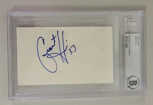 Grant Hill Signed 3x5 Index Card Beckett Duke Pistons Magic Suns Basketball - Picture 1 of 3