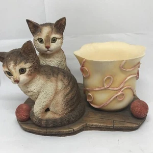 Cat Candle Holder Alexis and Ragtime 2001 By Lang 80041501 - Picture 1 of 5