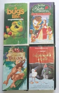 Vhs Tarzan + A Bugs Life + La Bella Addormentata + La Gabbianella E Il Gatto - Imagen 1 de 10