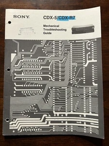 Sony CDX-5 CDX-R7 FM/AM CD Player Mechanical Troubleshooting Guide Original OEM - Picture 1 of 5